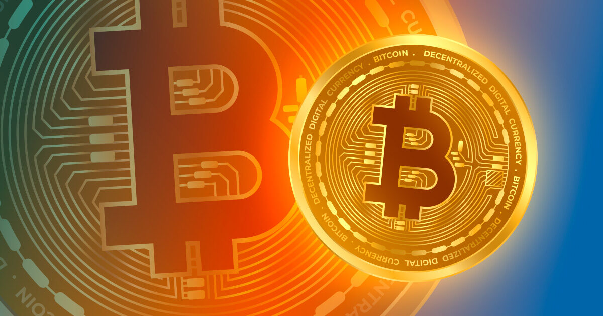 Símbolo da criptomoeda Bitcoin - Gráfico Crypto