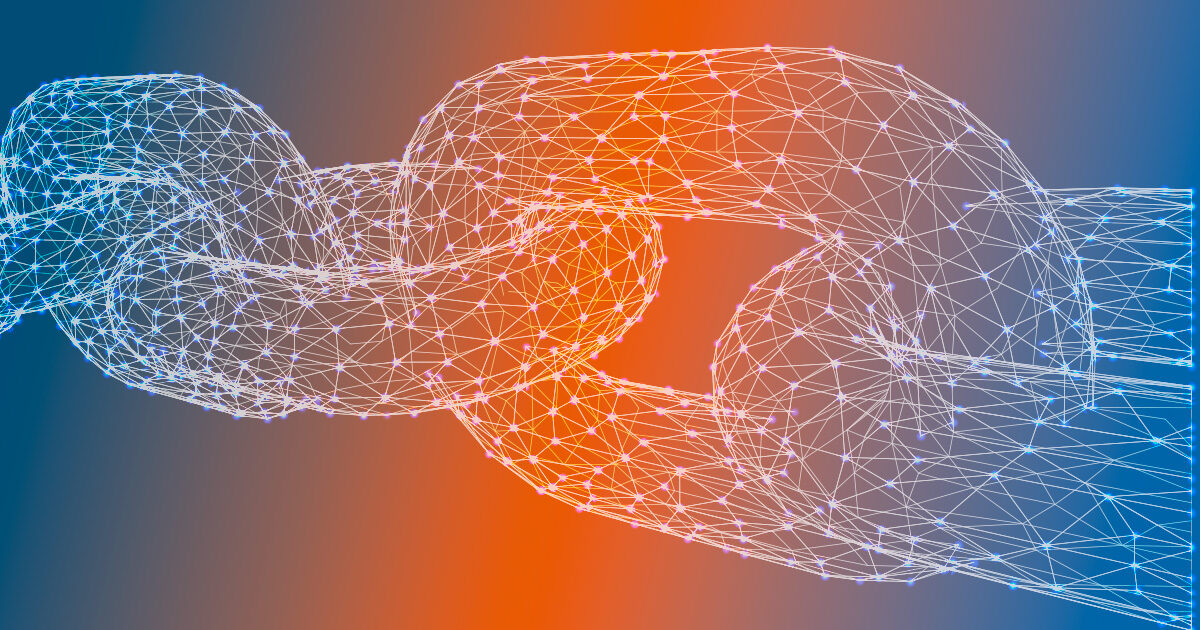 Representação de uma rede de dados Blockchain