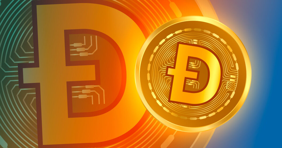Símbolo da criptomoeda DOGE - Gráfico Crypto