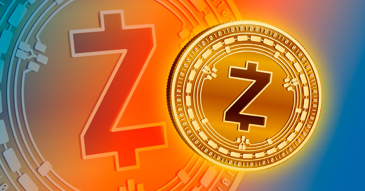 Símbolo da criptomoeda Zcash ZEC - Gráfico Crypto
