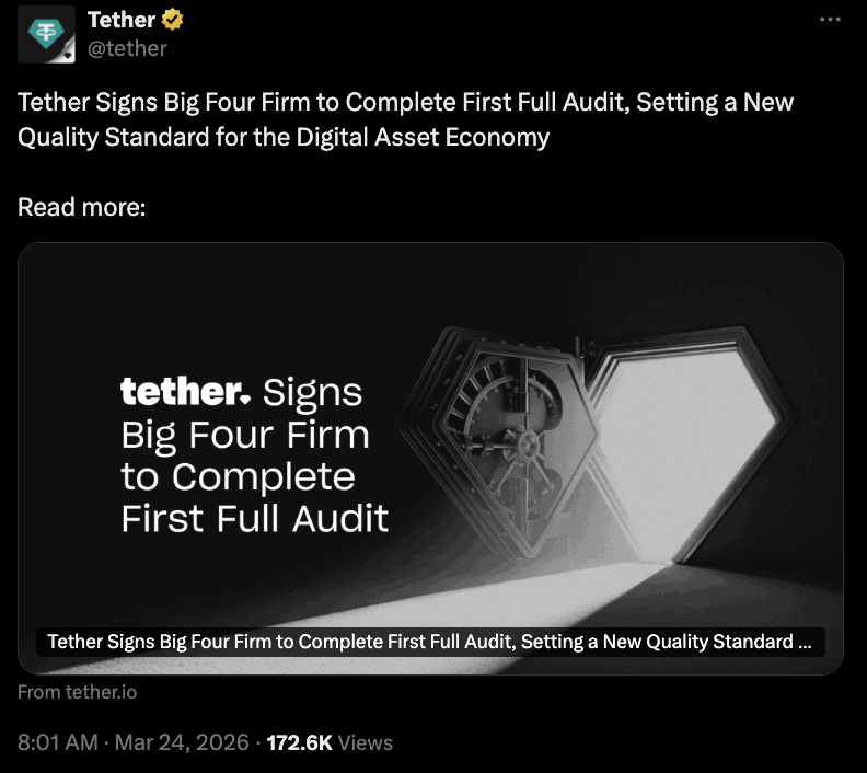 Tether, stablecoin