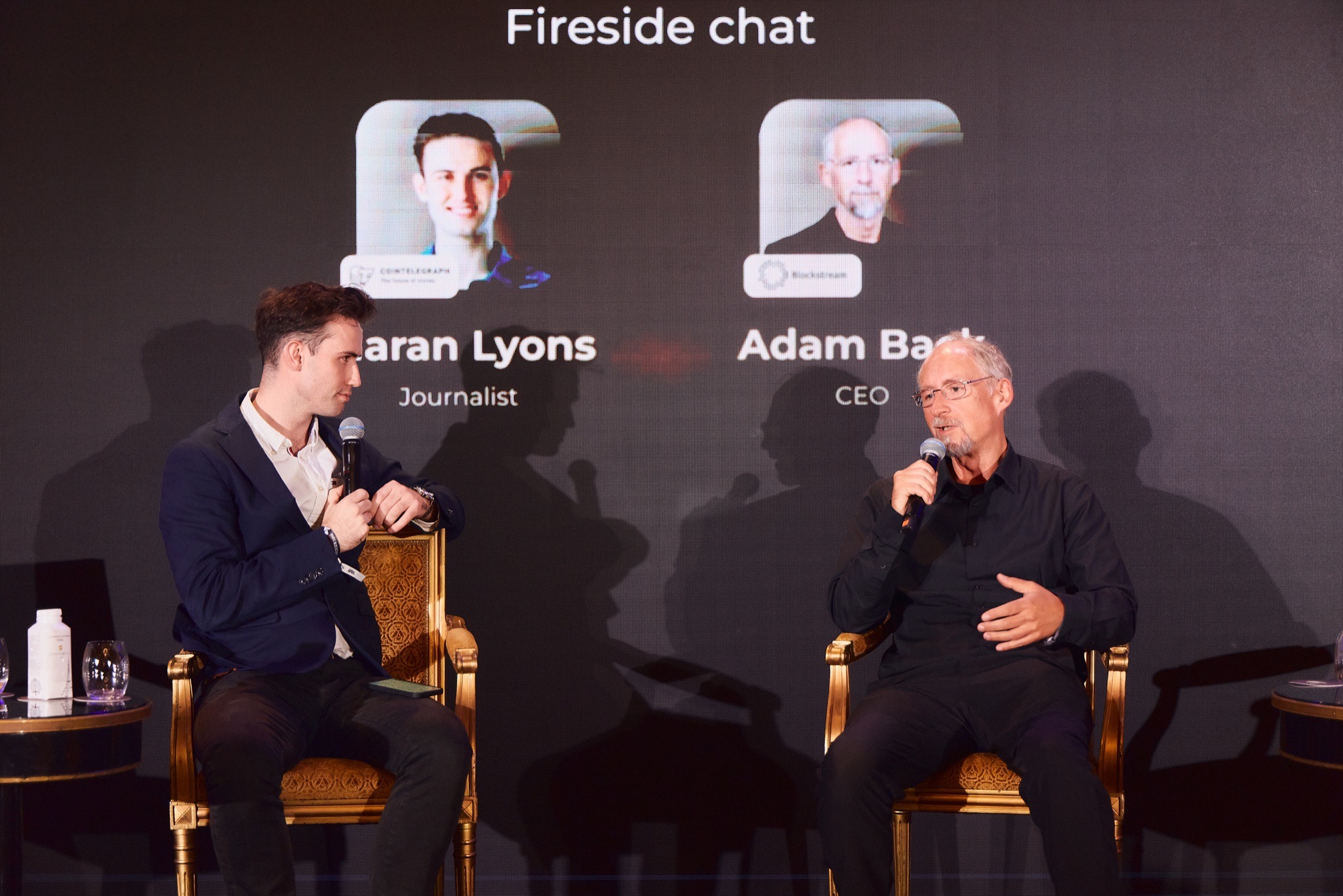 Adam Back no evento LONGITUDE